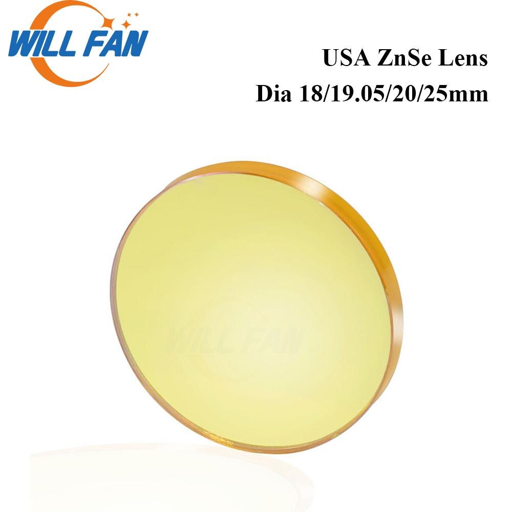 Will Fan USA Focus Lens ZnSe DIA 12 15 18 19.05 20 F..